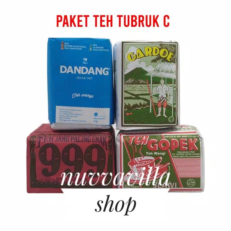 Paket 4 Teh Tubruk Oplosan Khas Solo