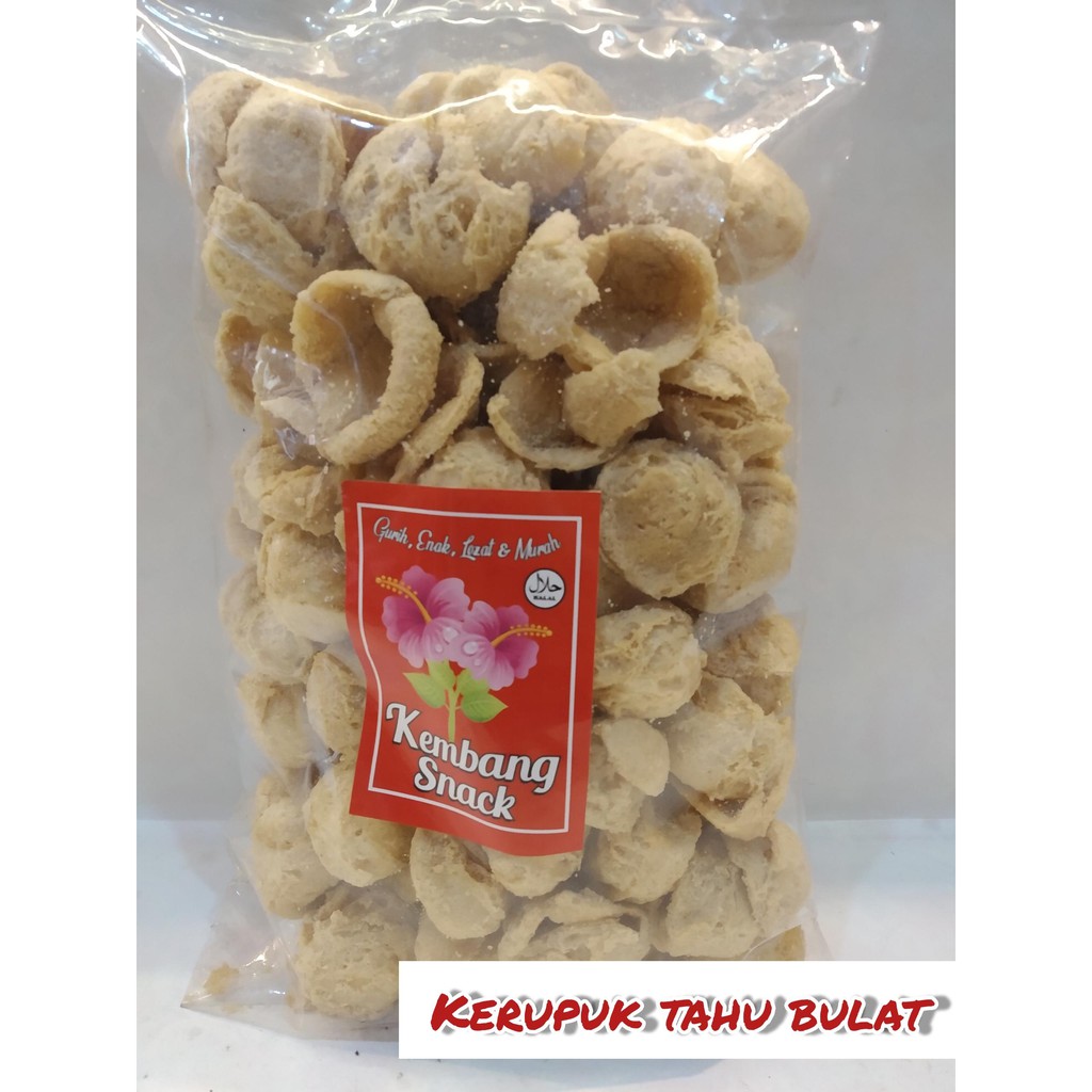 

KUE KERING- KERUPUK TAHU BULAT RASA ENAK DAN GURIH KEMASAN 250GR-KEMBANG SNACK