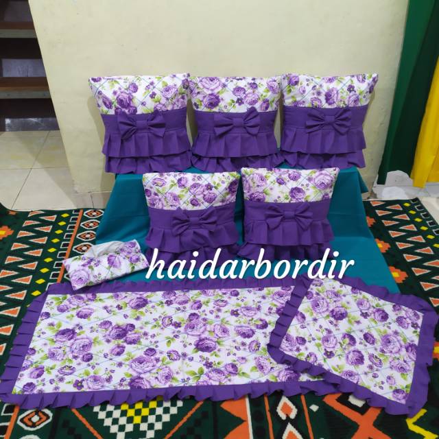 Set sarung bantal  kursi  katun Shopee  Indonesia