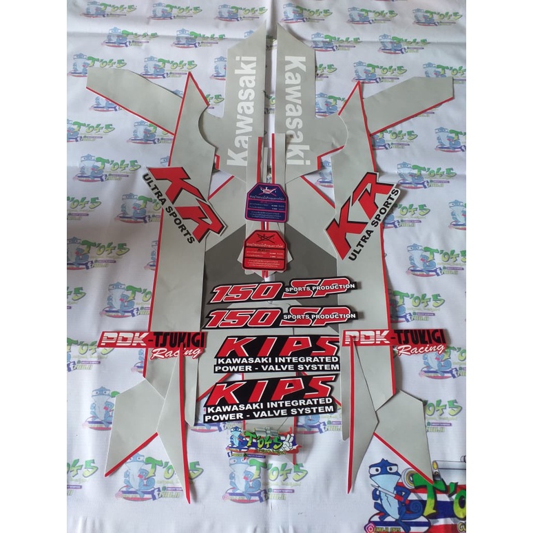 Sticker striping kawasaki KR 150 Sp