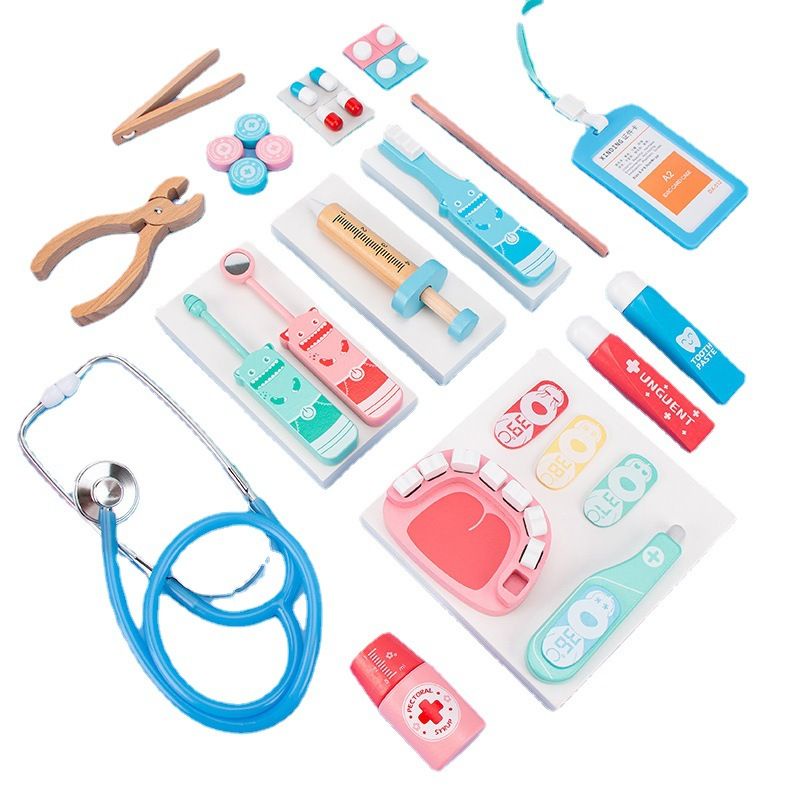 wooden dentist toys / mainan dokter gigi / wooden toys