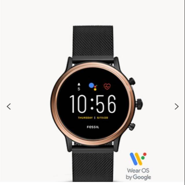 Smartwatch Gen 5 Julianna HR Smoke Stainless Steel / Black Smoke Mesh FTW6036