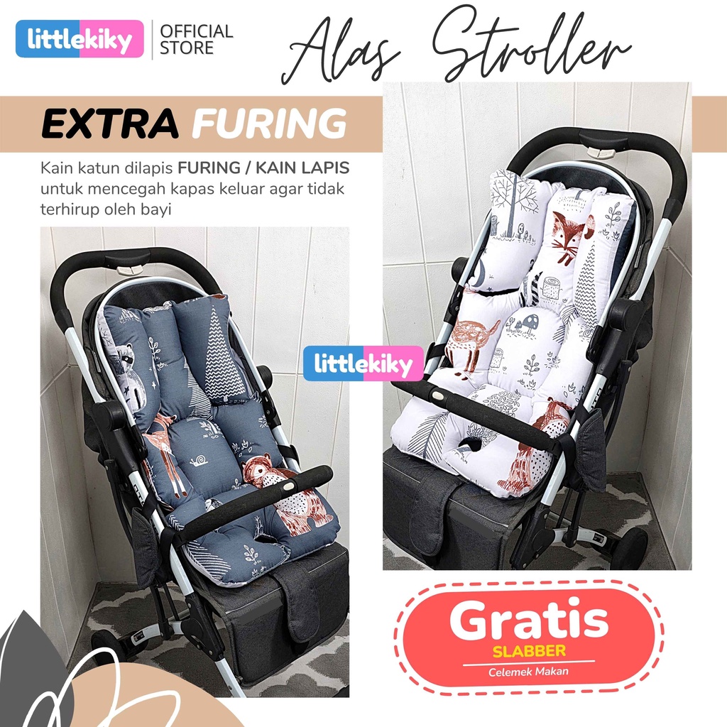 Alas Stroller / Car Seat Universal untuk semua jenis stroller ( ada lebih dr 40 motif ) geser gambar