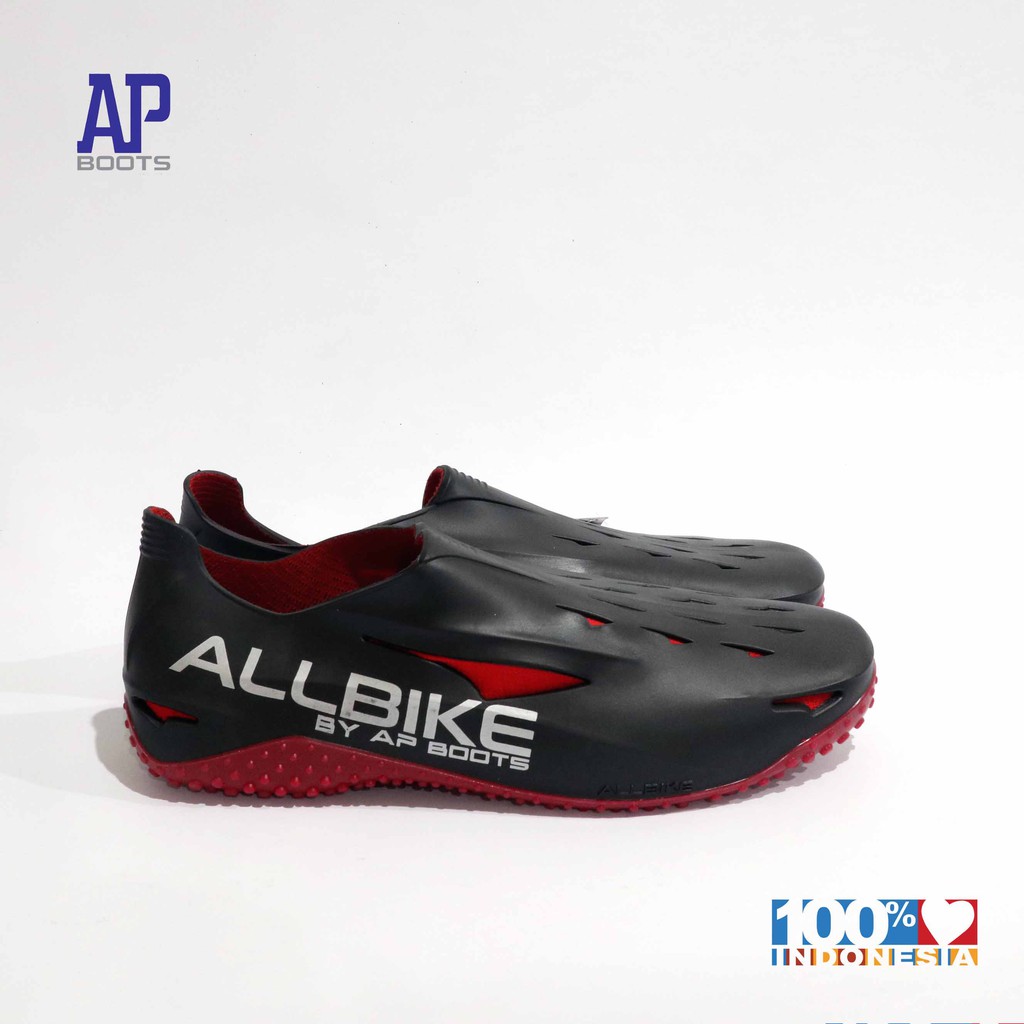 AP ALL BIKE 2 39-42 RED -  SEPATU KARET PRIA HOBI SEPEDA -AP BOOTS