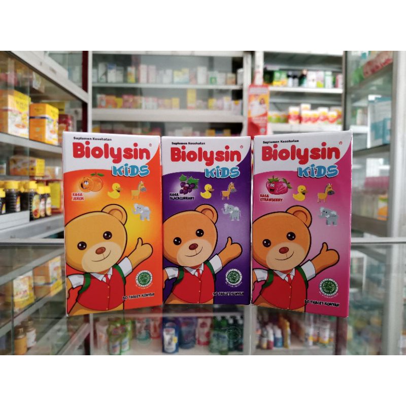 Biolysin Kids 30 Tablet Kunyah | Multivitamin Anak