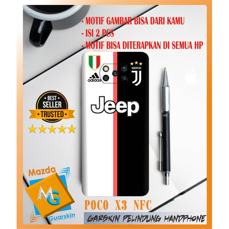 Garskin HP Poco X3 NFC Motif Jupe - Bebas Request Gambar