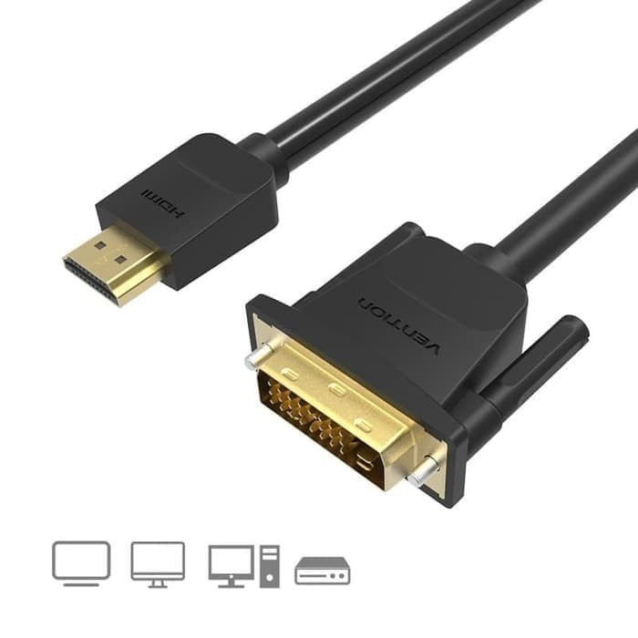 Vention ABF 1M - Kabel Konverter HDMI Male to DVI Male / Hdmi to Dvi