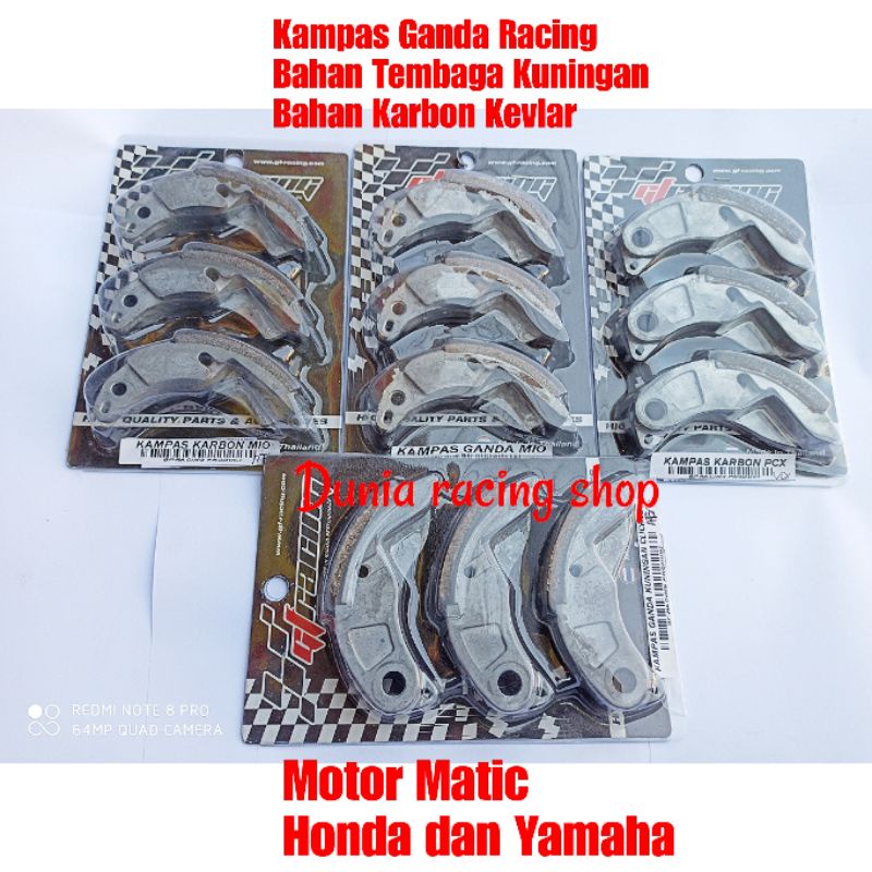 Kampas Ganda Tembaga Carbon PCX ADV Vario 125 Vario 150 Mio Nouvo Fino karbu Beat Scoopy GF racing Thailand