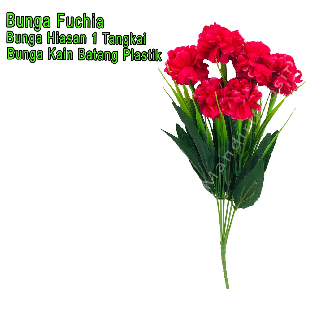 Bunga Hiasan *Bunga Hydrangea * Bunga Kain Batang Plastik *1 tangkai