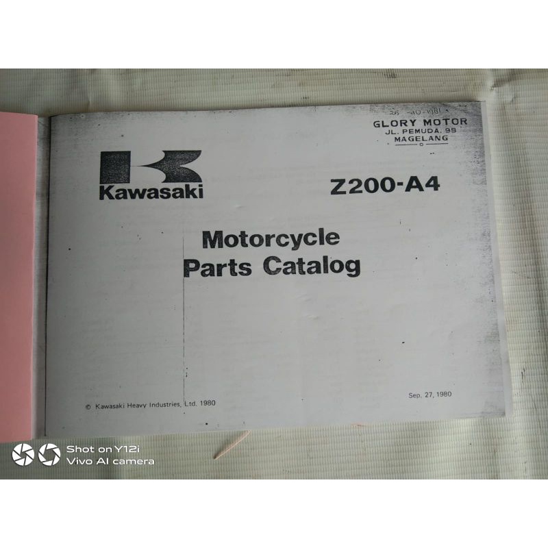 Jual Buku Part Parts Katalog Pemilik Owner Manual Book Panduan Pegangan