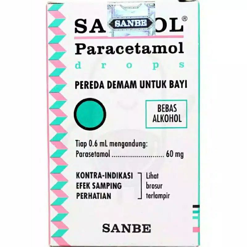 Sanmol Drops Pereda Demam untuk Bayi