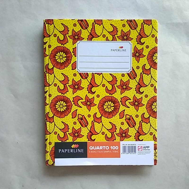 

Buku tulis Paperline sampul tebal uk.kuarto isi 100 lbr