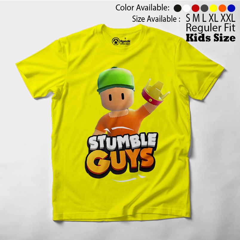 Baju Kaos Atasan Anak Laki-Laki Gamers Stumble Guys