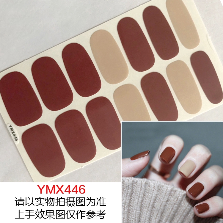 Ymx440-457 Stiker Kuku 3D Bahan Akrilik untuk Nail Art