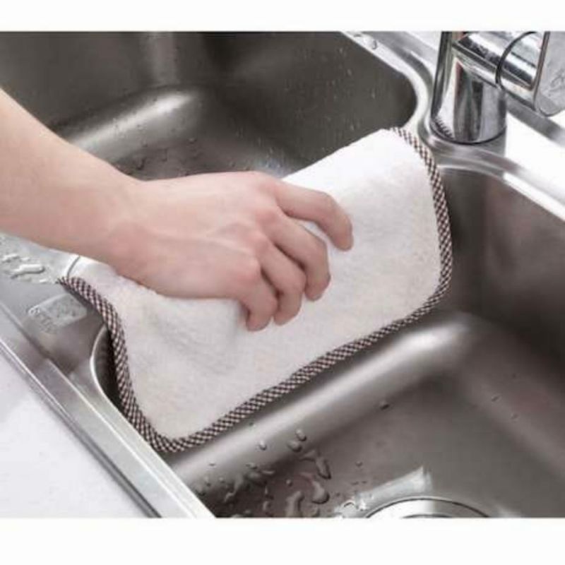 Hand Towel Lap Tangan Coral Polos Kain Model Gantung Handuk Tangan