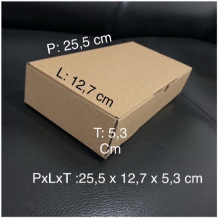 

Kardus brownies box pizza kaos hp 25x12x5 cm
