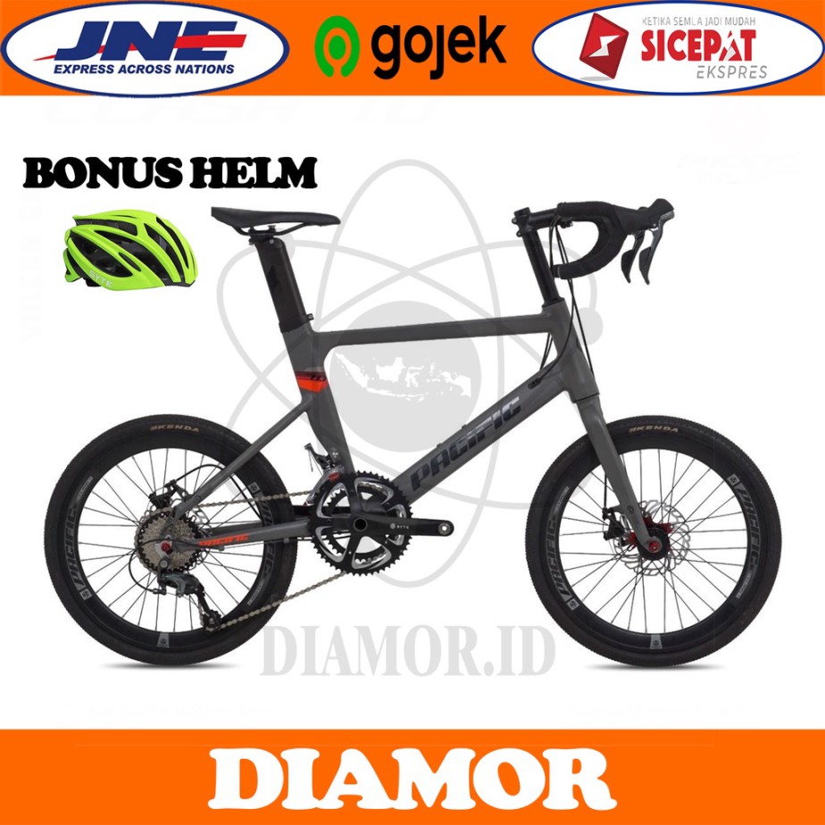 Unik Sepeda Minivelo 20 inch PACIFIC CLASH 7.0 Shimano Tiagra 2x10 Speed Diskon