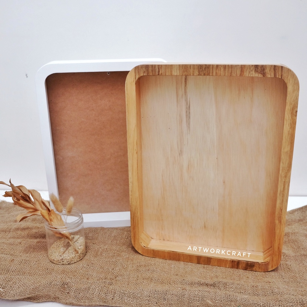 [40X50] Frame Mahar Askara / Mahar Pernikahan Bingkai Kotak Oval 40 x 50 cm