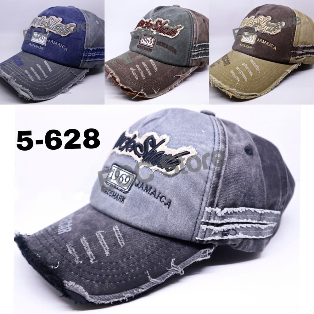 TOPI BASEBALL ROCK SHANK BAHAN KATUN / TOPI BISBOL MODEL ROCK SHANK - 5-628