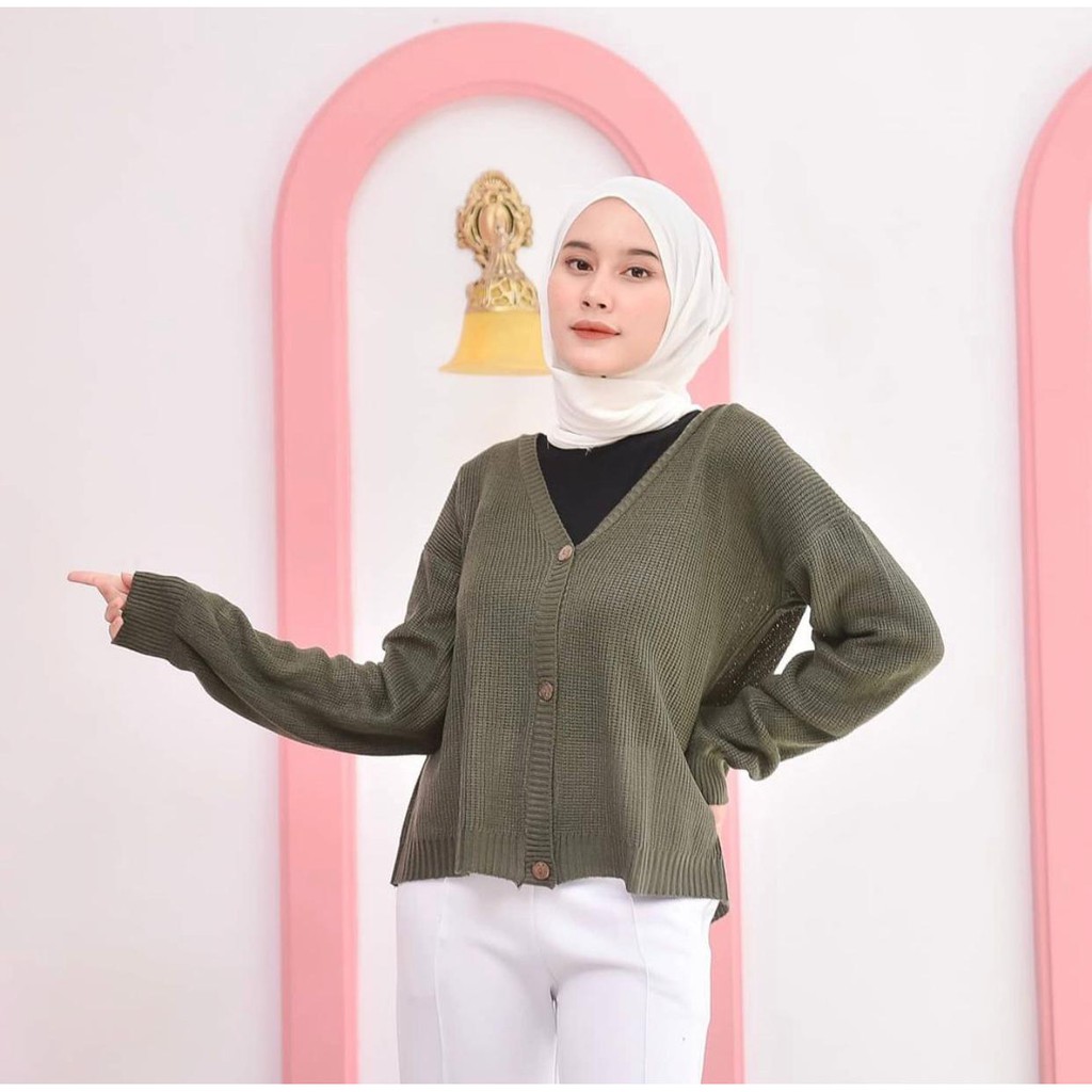 KALILA - SHIREEN Cardy Cardigan Rajut Wanita Dewasa | Kardigan Rajut Wanita