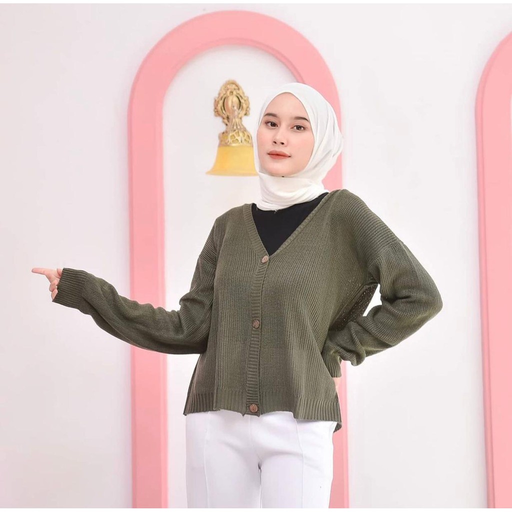 Tokomilkan - Cardigan Wanita Rajut Halus SHIREEN CARDY