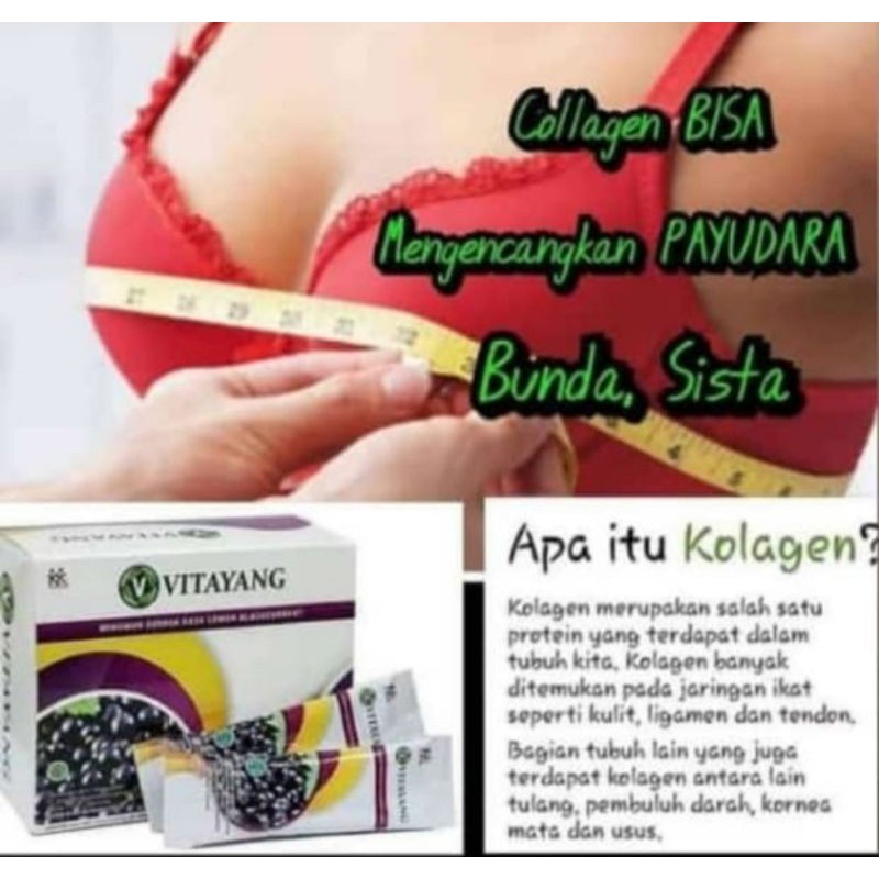 Vitayang Kolagen expired Mei 2021 Drink COLLAGEN Pemutih Glutathion Collathion KK