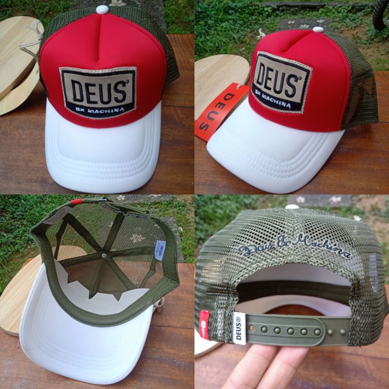 Topi Trucker Deus Ex Machina Pria Wanita Premium Import