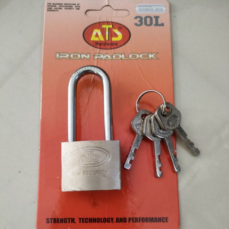 Kunci gembok 30 mm panjang gembok pintu gembok motor kunci motor gembok cakram kunci pintu pagar