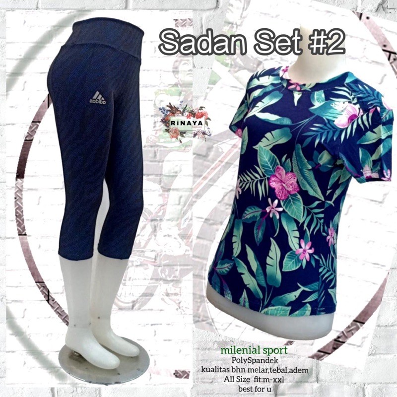 SET SPORT ZUMBA ORI by Rinaya ; Setelan kaos sport wanita berkualitas adem nyaman realpict