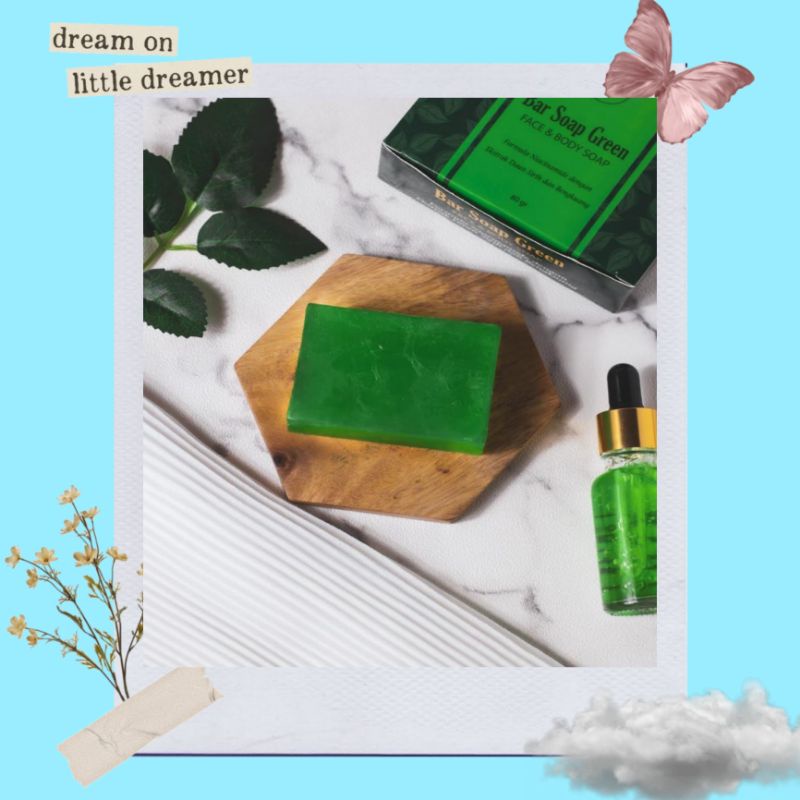 BAR SOAP GREEN RDN IJO sabun batang rdn ijo sabun wajah rdn ijo sabun sultan