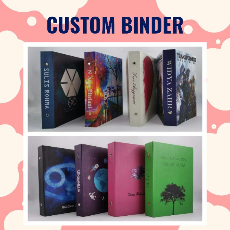 

CUSTOM BINDER A5 (20 RING) + FREE DESAIN