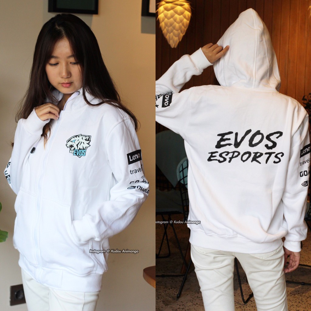 Jaket Gamers Evos white