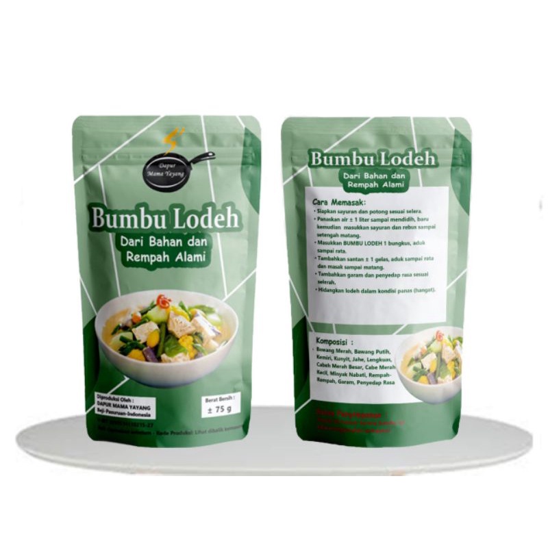 

Bumbu Lodeh Instan Racik Spesial Non MSG Dapur Mama Yayang 75gr