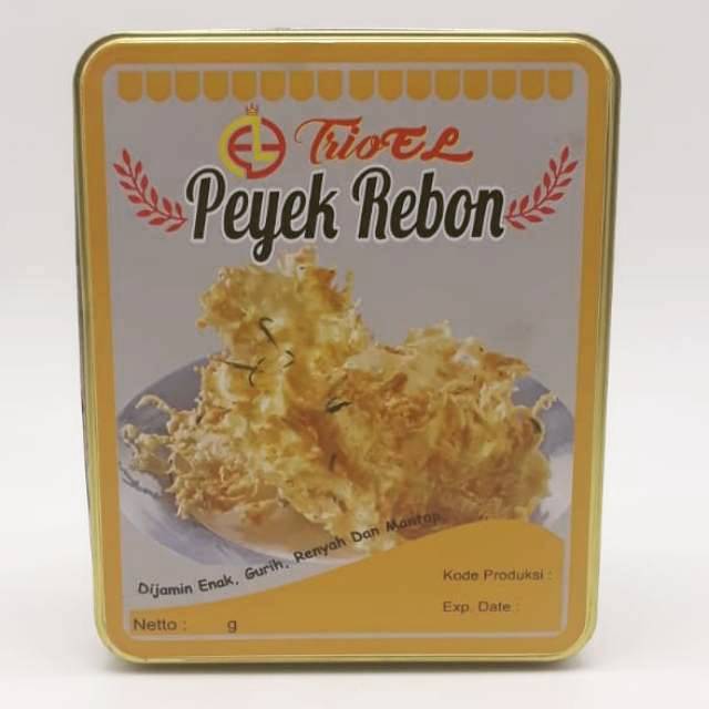 

Peyek Rebon Premium enak dan renyah kemasan kaleng nett 200 gram