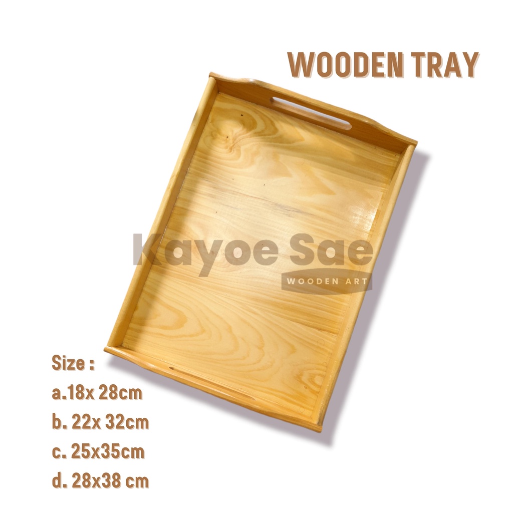 WOODEN TRAY / NAMPAN KAYU /  BAKI KAYU