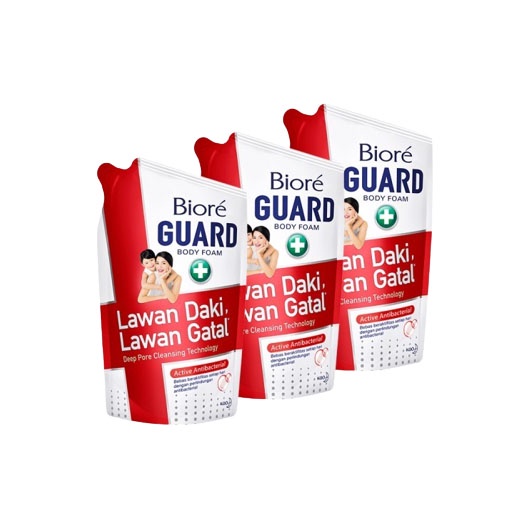 ★ BB ★ Biore Body Foam Guard Active Antibacterial 250 ml - 400ml - 550ml - Biore Sabun Mandi