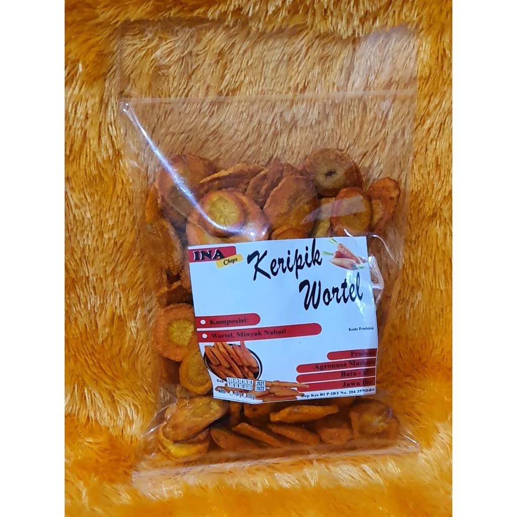 

KERIPIK SAYUR - Keripik Wortel (kemasan 100gr)