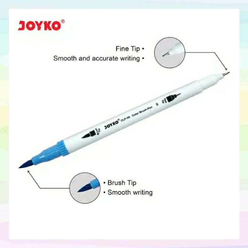 

HJK Brush Pen Joyko 12 Warna CLP-06