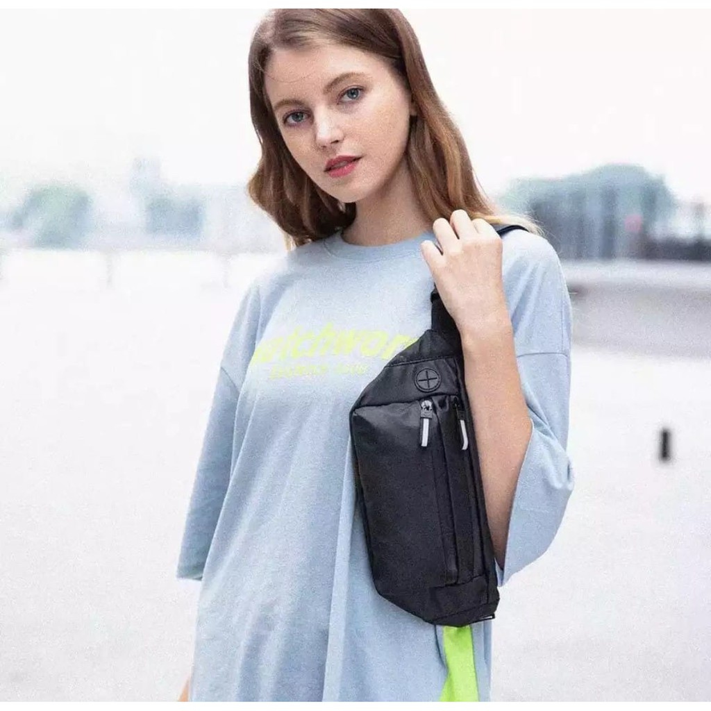 Tas Selempang Pria Anti Air Waistbag Wanita Tas Pinggang Waterproof