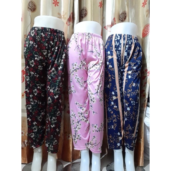 CELANA PANJANG MOTIF BUNGA SAKURA 100%REALPICT