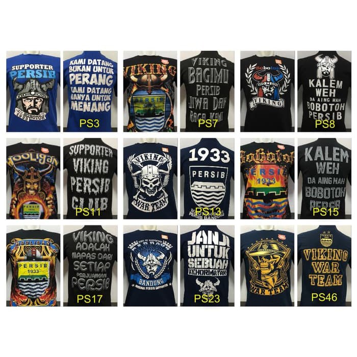 [Original Shoppe] Kaos Bola PERSIB PERSIJA AREMA PERSEBAYA