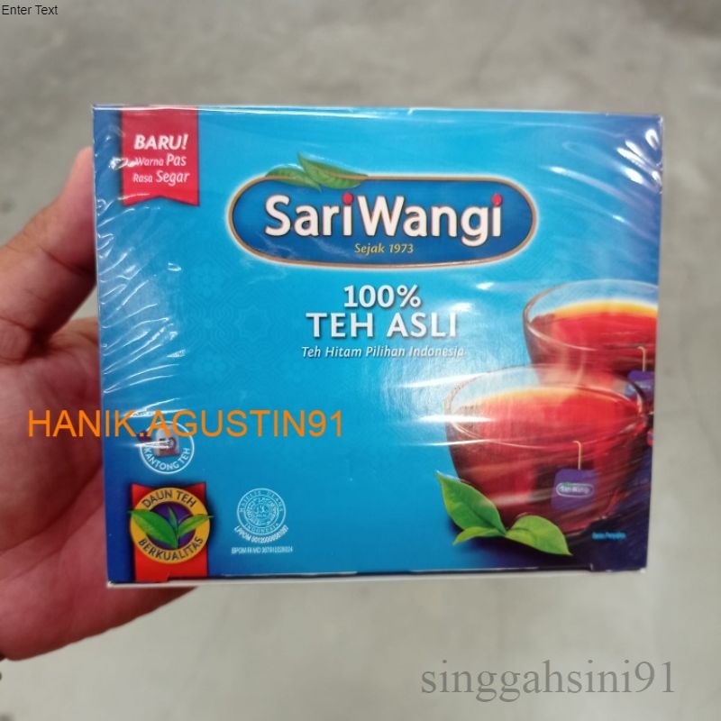 

Sariwangi Teh Celup isi 50 Kantong Teh Asli 100% Daun Teh Berkualitas SS91