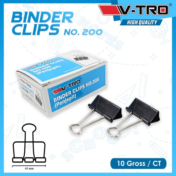 

Binder clip 200 VTRO 1box