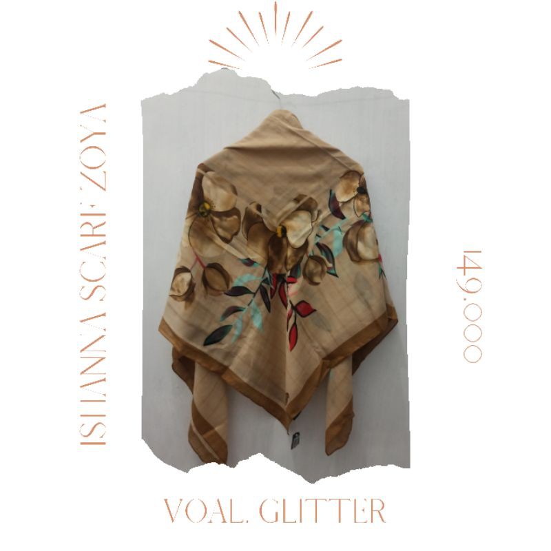 [CEK VARIASI] ZOYA DISKON ISHANNA SANAZ GINNY SHEILA SABELA SCARF KERUDUNG JUMBO SYARI ORIGINAL