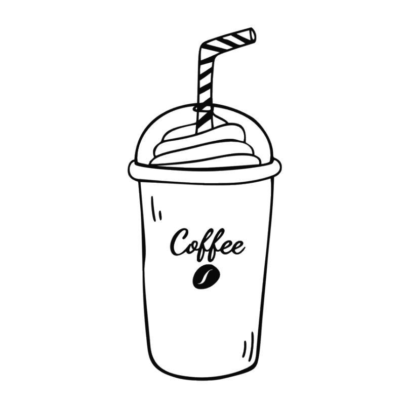 Ice Coffe Cutting Sticker MANTAP