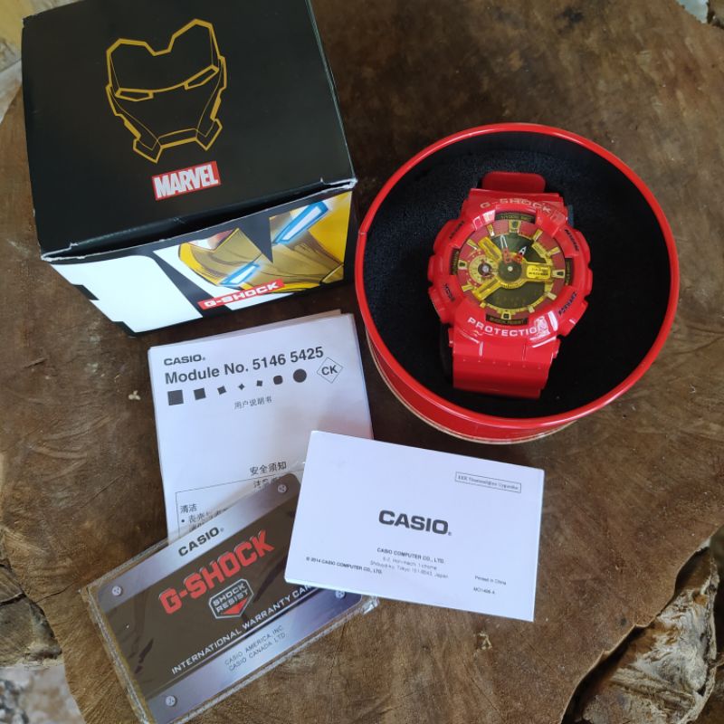 Jam Tangan Casio Gshock GA-110GB Ironman Marvel Series Grade BM Mirror