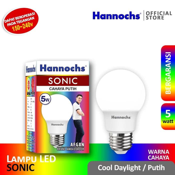 HANNOCHS Lampu Led Sonic 5 Watt - Garansi 1 Tahun