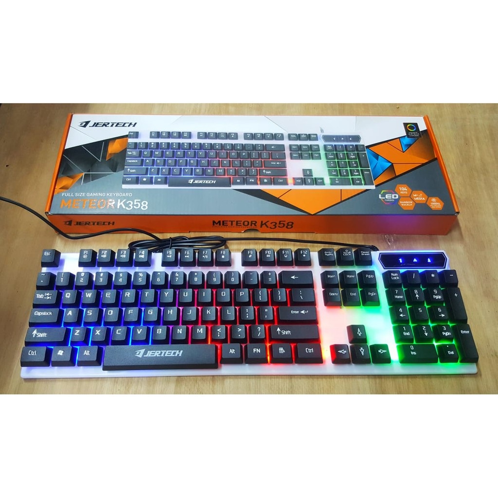 XOBOX - Keyboard Gaming K358 LED RGB Bachlight Support All Komputer/laptop