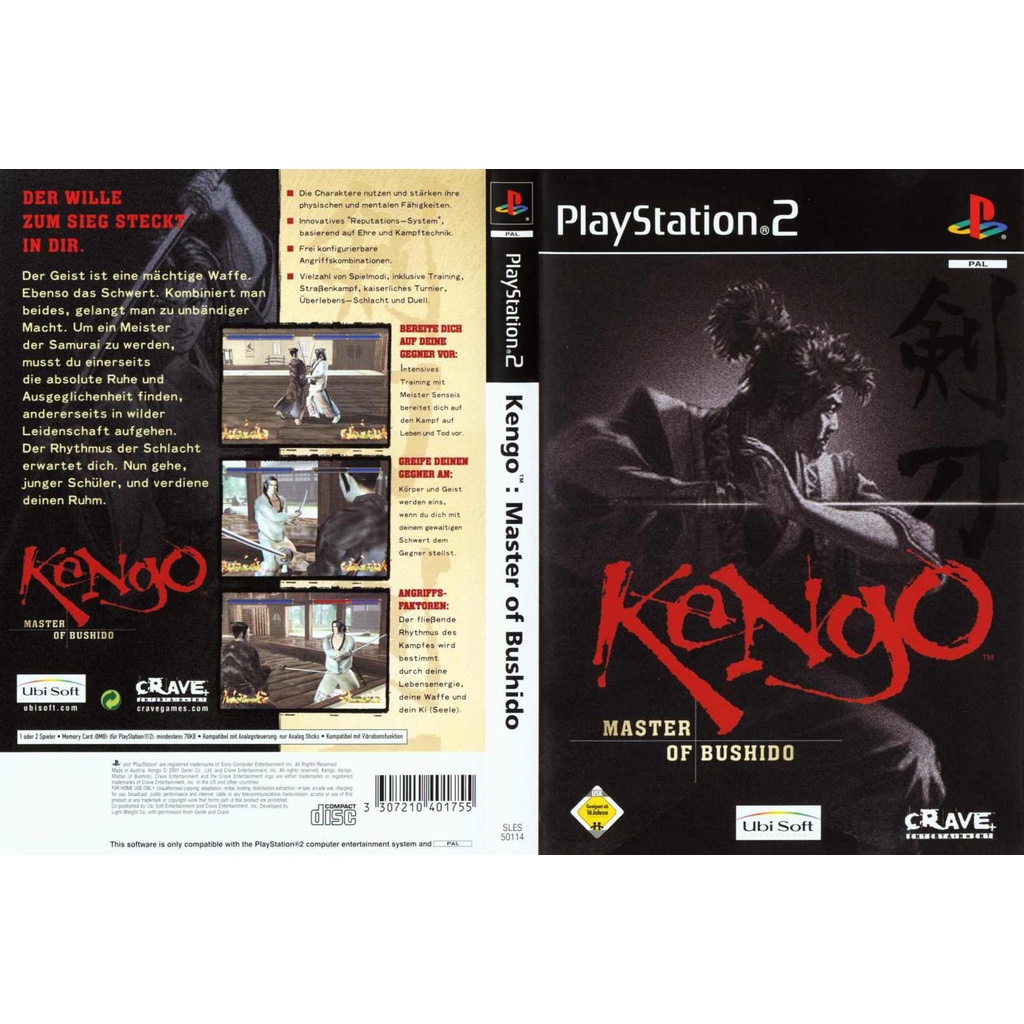 Kaset Ps2 Game Kengo - master of bushido