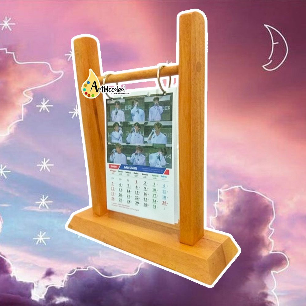 

Wooden Desk Calendar by Ancient Summer I Kalender Kayu - Kalender Meja Kalender Tahunan CUSTOMABLE | Kalender Kayu ( BTS, Blackpink, Suga, Korean, DLL SESUKAMU)
